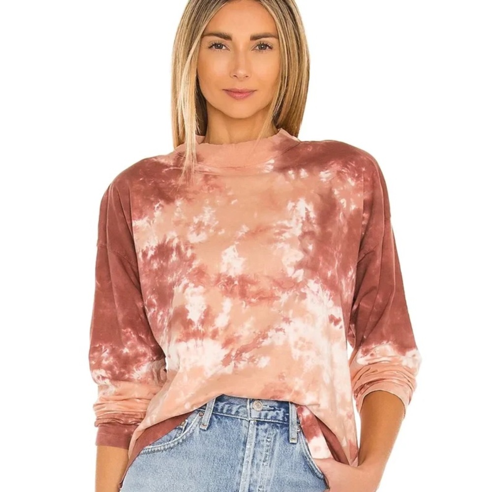 We The Free Earthy oversized Tie-Dye Top size XS